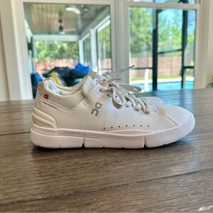 On Running White Mesh Sneakers